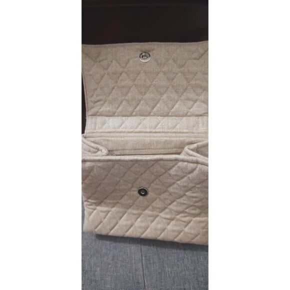 Vera Bradley Top Handle Bag Purse. Tan Linen. NEW. Spectator Collection - Picture 6 of 9